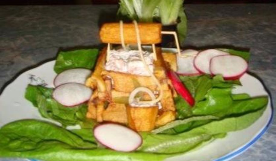 Рецепт тарталеток с семгой картофельный колодец