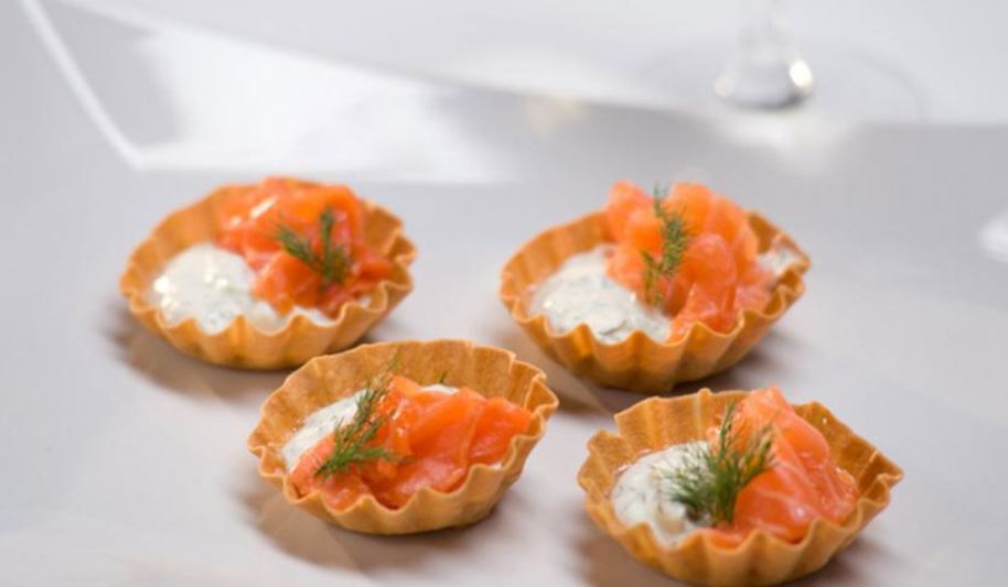 Рецепт тарталеток с семгой