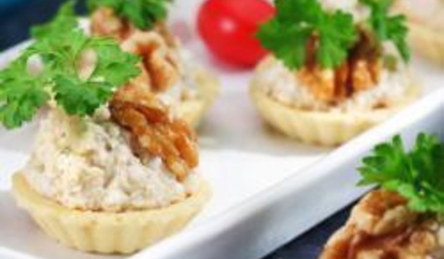 Рецепт тарталеток с сыром и орехами