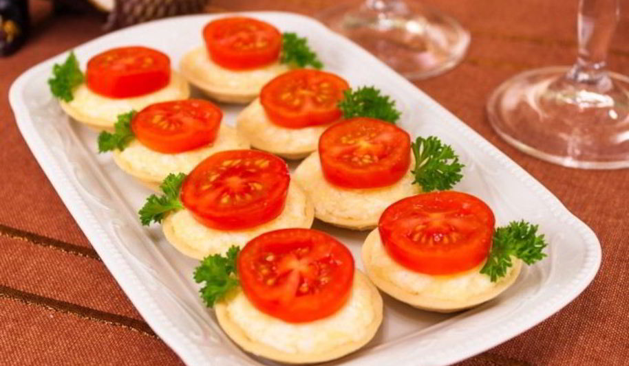 Рецепт тарталеток с сыром и помидорами