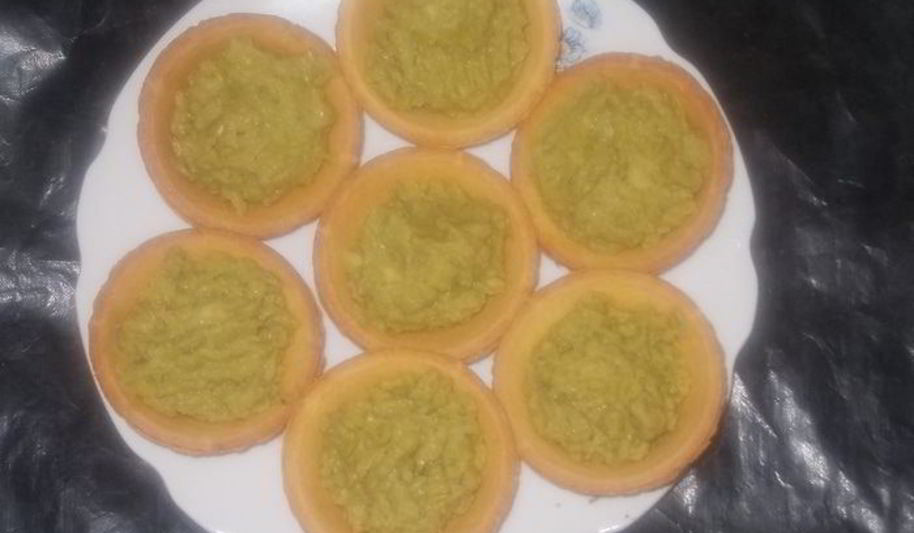 Рецепт тарталеток с зеленым горошком и авокадо