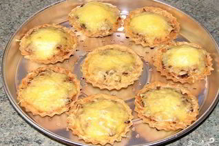 Тарталетки запеченные с начинкой