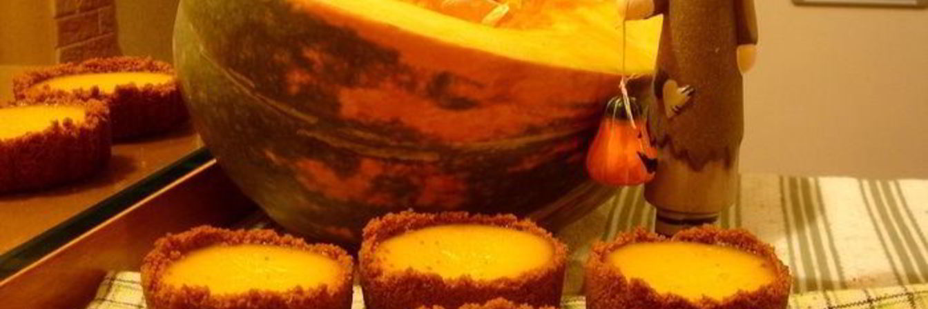 Тыквенные-имбирные тарталетки из домашнего печенья