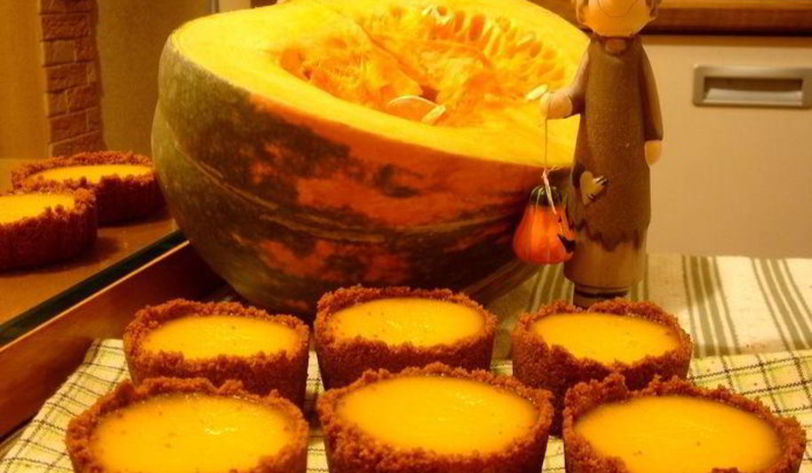 Рецепт тыквенные-имбирных тарталеток из домашнего печенья