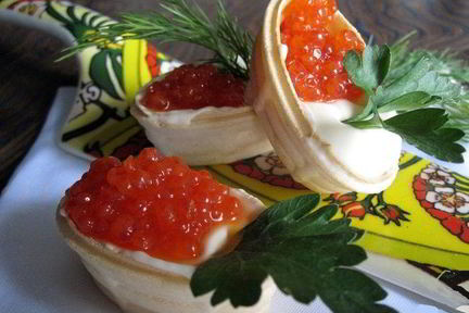 Вафельные тарталетки