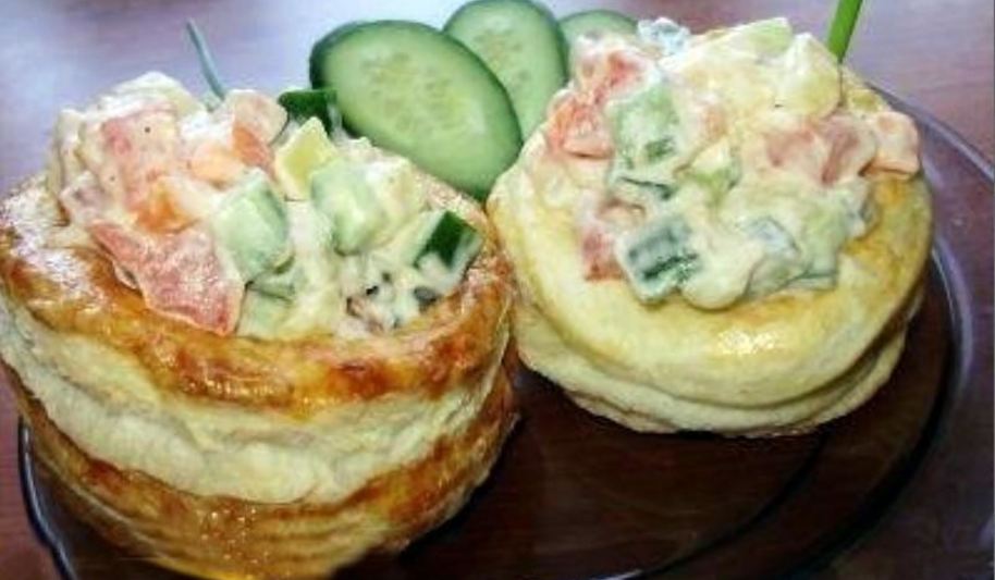 Рецепт волованов — тарталеток из слоеного теста