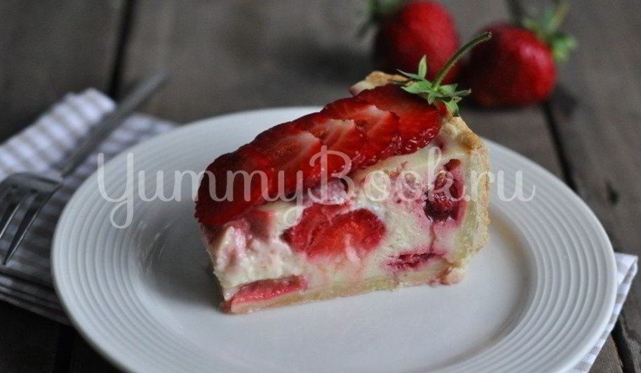 Рецепт клубничного тарта со сметаной