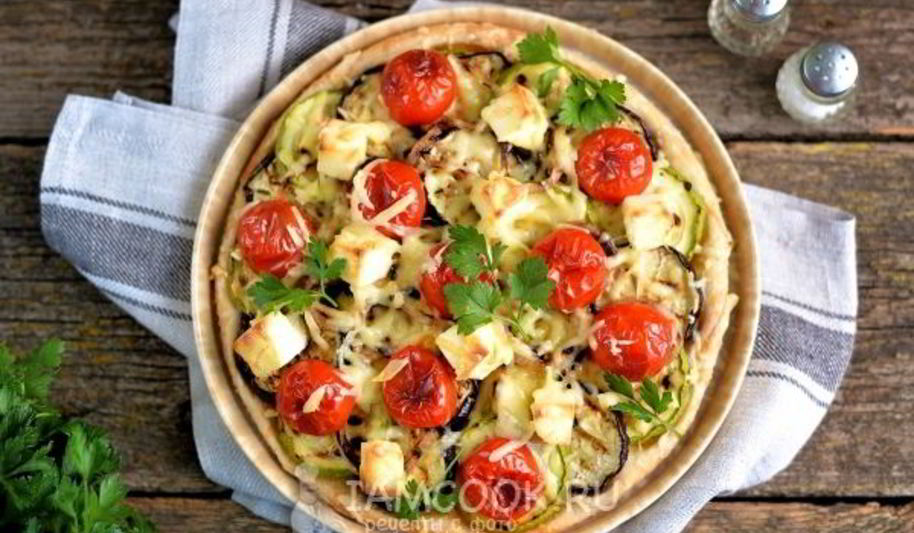 Рецепт легкого тарта с овощами-гриль