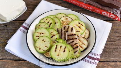 легкий тарт с овощами-гриль