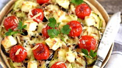 легкий тарт с овощами-гриль