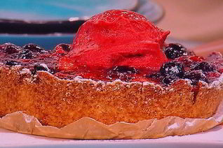 Летний ягодный тарт и ягодный сорбе