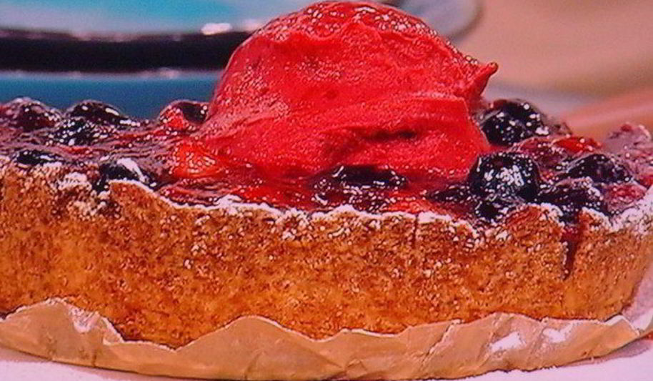 Рецепт летнего ягодного тарта и ягодный сорбе