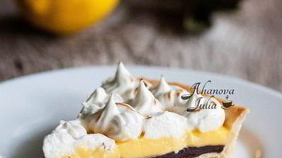 лимонный тарт с меренгой