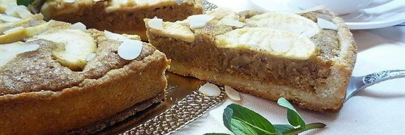 Миндальный тарт с запеченным кремом