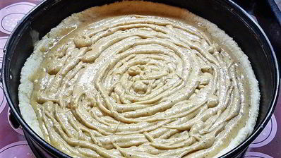 миндальный тарт с запеченным кремом