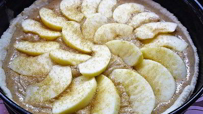 миндальный тарт с запеченным кремом