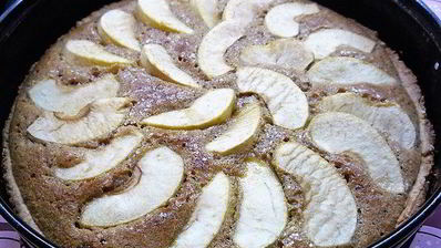 миндальный тарт с запеченным кремом