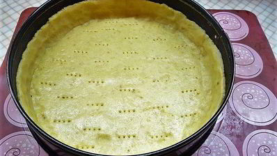 миндальный тарт с запеченным кремом