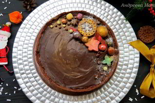 Шоколадно-каштановый тарт