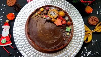 шоколадно-каштановый тарт