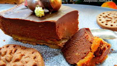 шоколадно-каштановый тарт