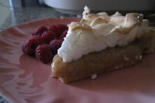 Тарт Грушевая массала под меренгой