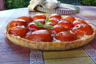 Тарт с абрикосами