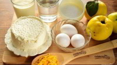 тарт с айвой и рикоттой