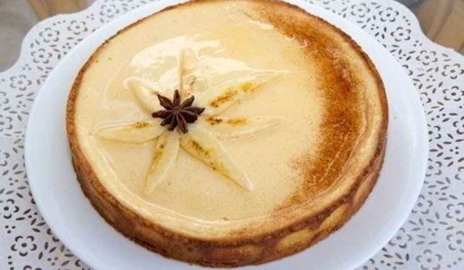 Рецепт тарта с бананами и йогуртовым кремом