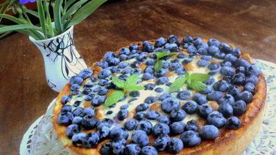 тарт с голубикой