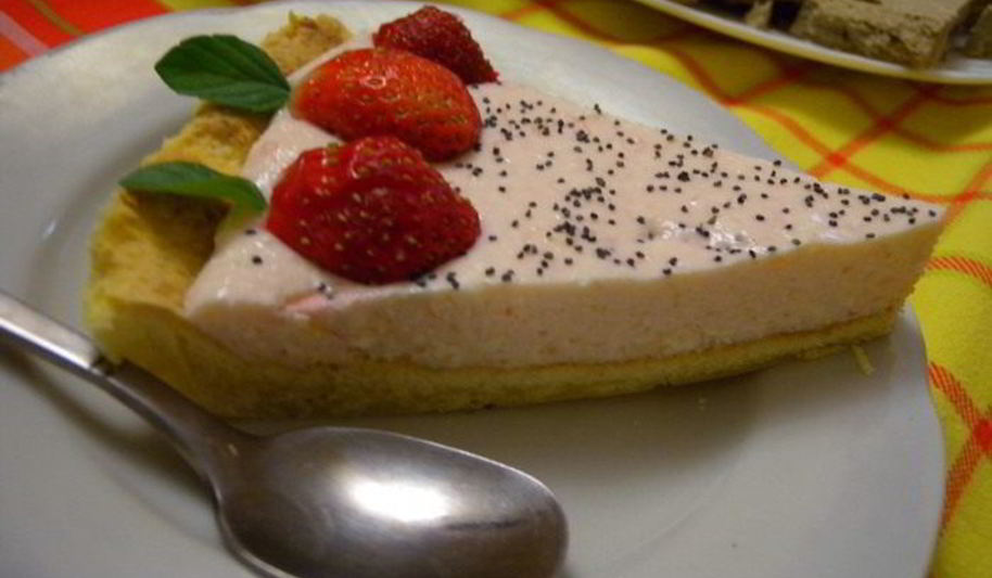 Рецепт тарта с клубничным суфле