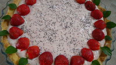 тарт с клубничным суфле