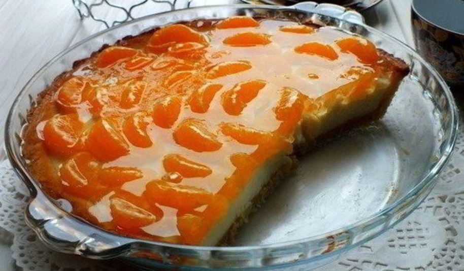 Рецепт тарта с мандаринами