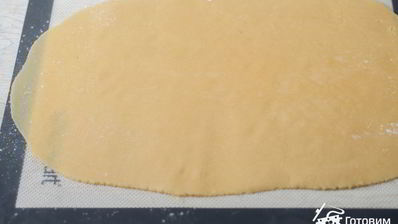 тарт с персиками и заварным кремом