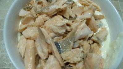 тарт с рыбой и творожным сыром