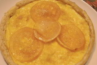 Тарт с цитрусовыми и виски