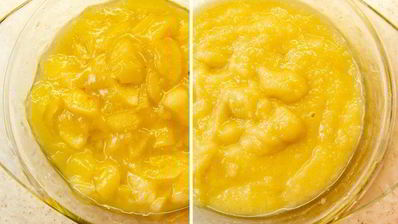 тарт с ванильной грушей и заварным кремом под шапочкой из мереги