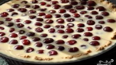 тарт с вишней и белым шоколадом