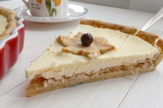 Творожно-яблочный тарт