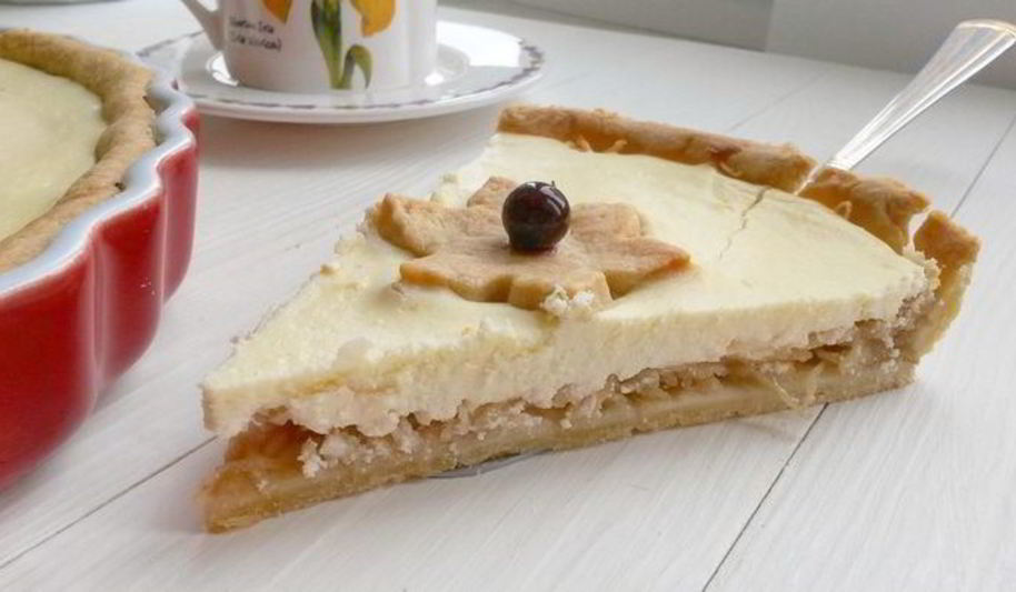 Рецепт творожно-яблочного тарт