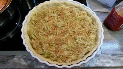 творожно-яблочный тарт