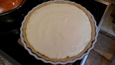 творожно-яблочный тарт