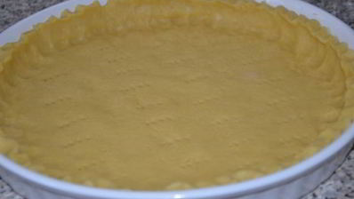 творожный тарт с персиками