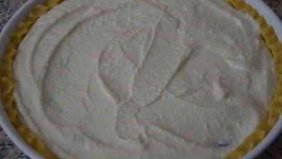 творожный тарт с персиками