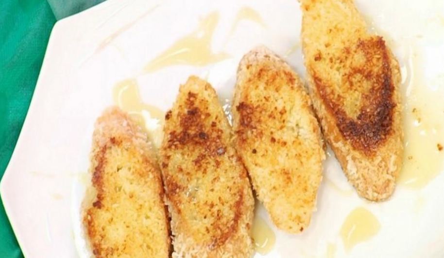 Рецепт кокосовых тостов с медом