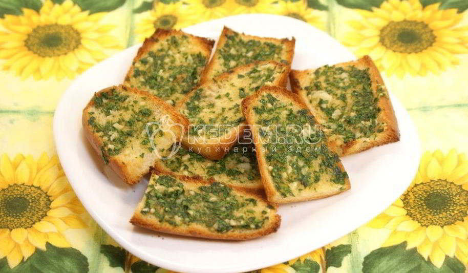 Рецепт тостов к супу