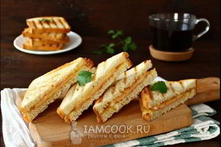 Тосты с ветчиной и сыром