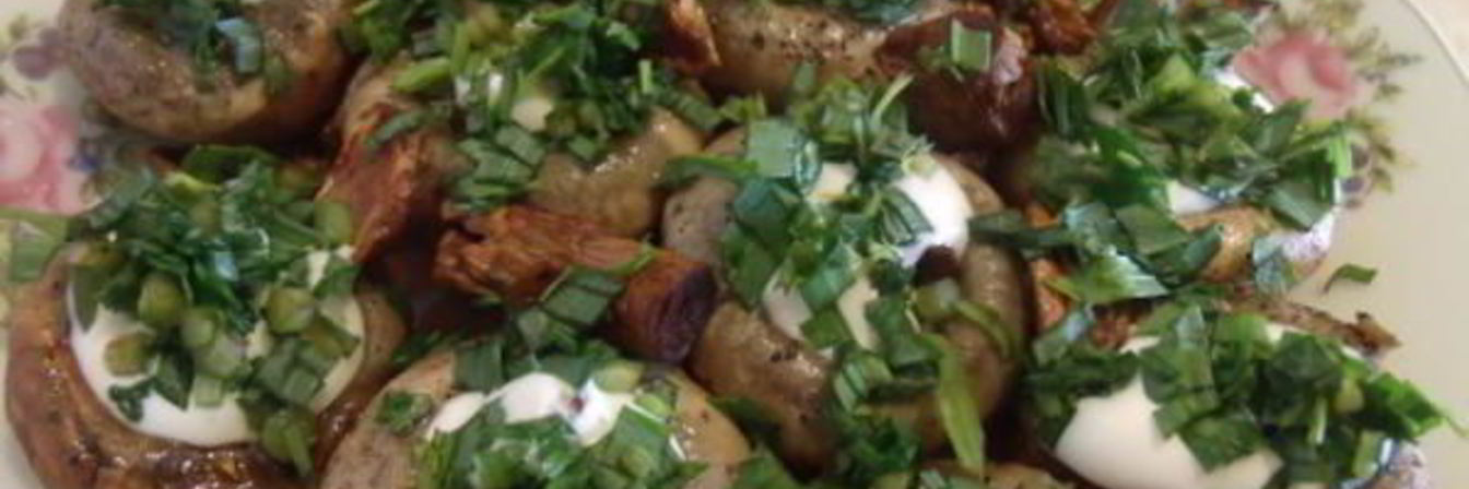 Весенняя закуска из шампиньонов