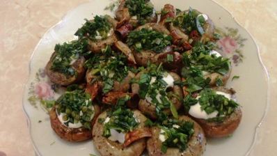 весенняя закуска из шампиньонов