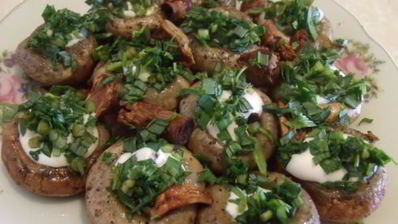 весенняя закуска из шампиньонов